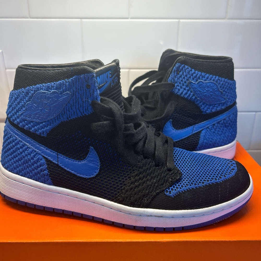 Nike Black and Blue Sneakers